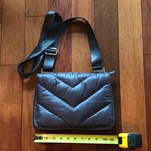 Athleta by Caraa crossbody satin purse.